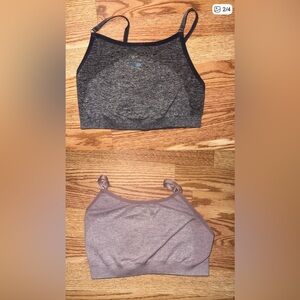 BUNDLE!! Gymshark Charcoal and Mauve Sports Bras